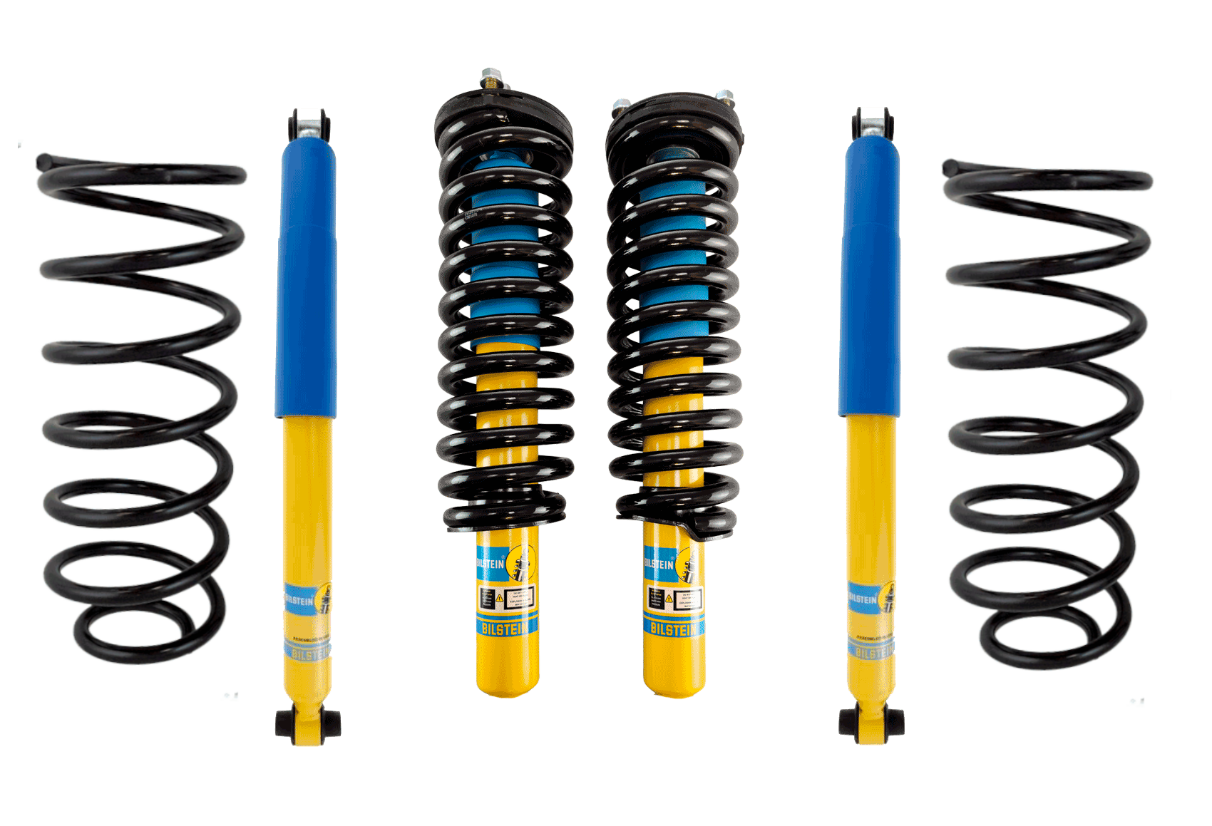 Bilstein 4600 Front Assembled Coilovers OE Replacement Coils With Rear