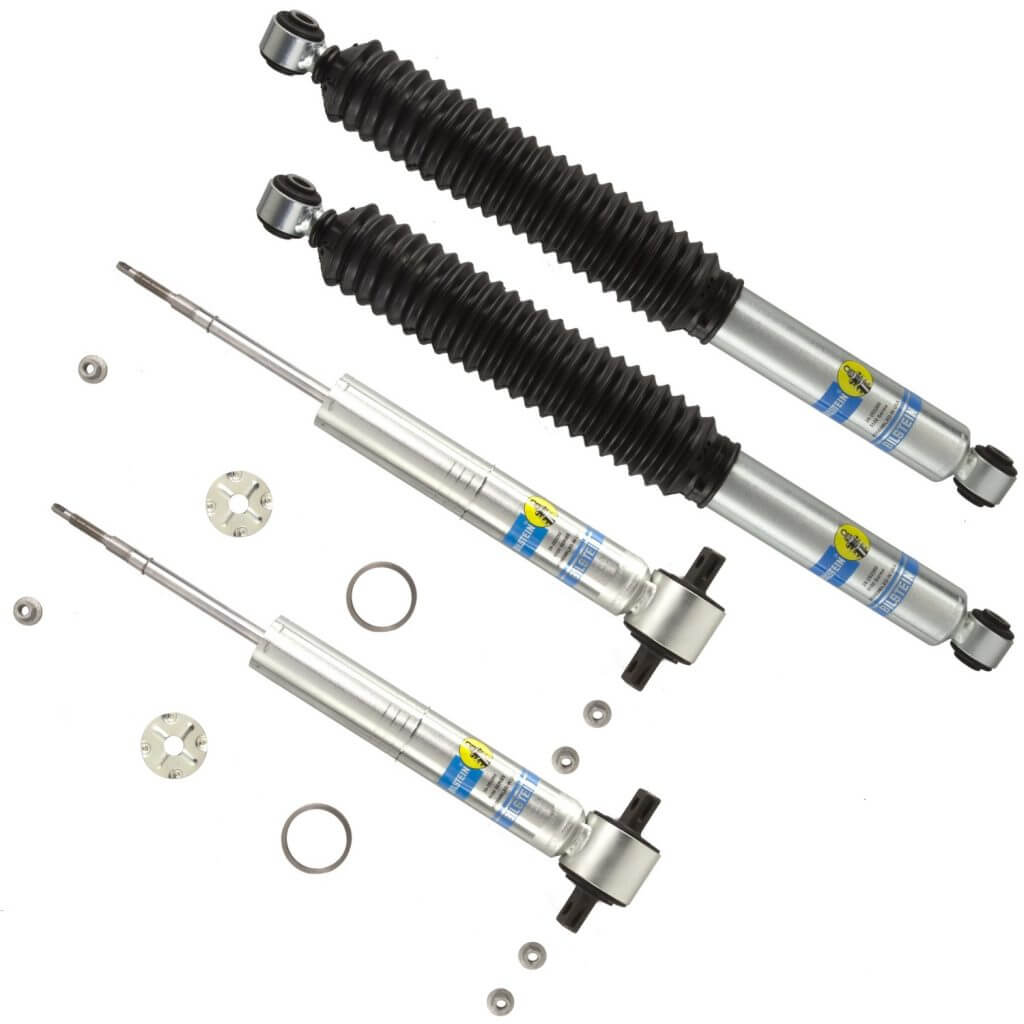 Bilstein 5100 0-1.6" Front & 0-1" Rear Lift Shocks 15-'17 Chevy Suburban 4WD