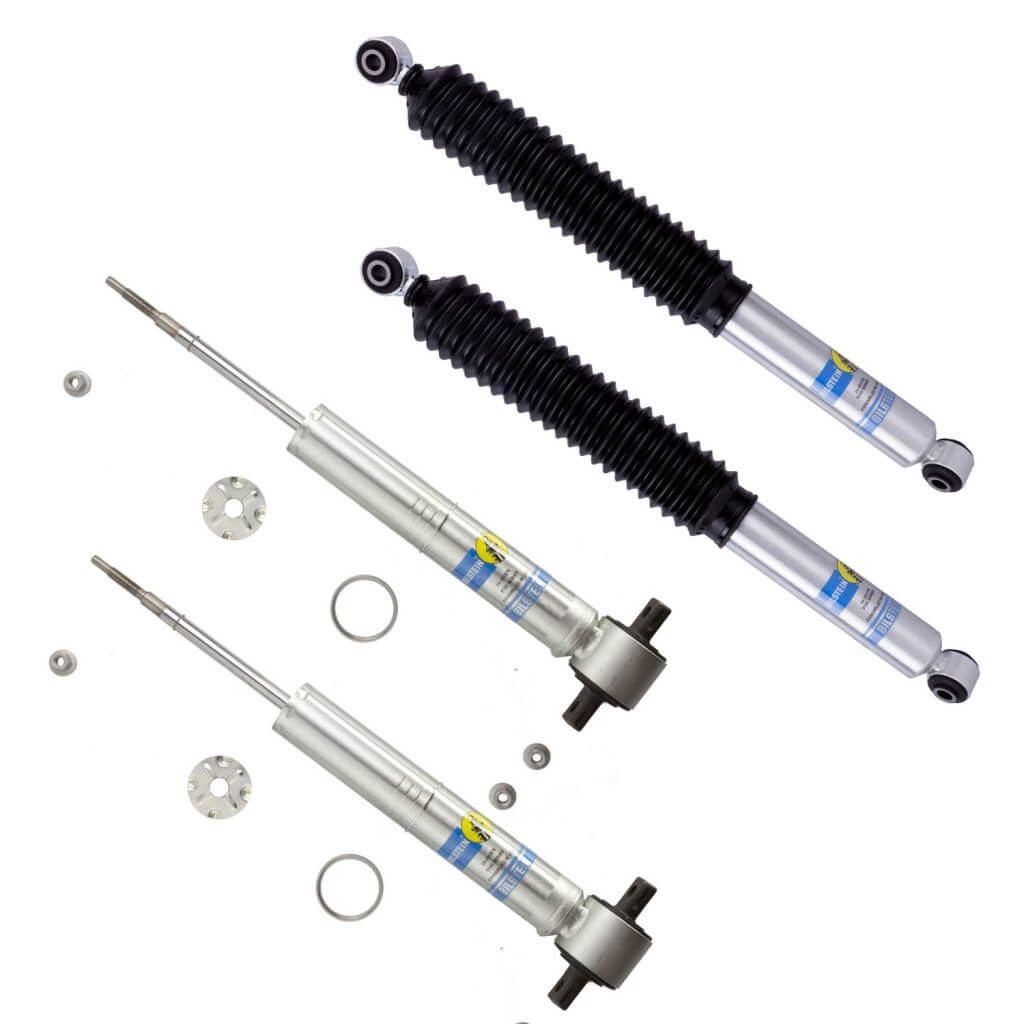 Bilstein 5100 0-1.6" Front & 0-1" Rear Lift Shocks 15-'17 GMC Yukon 4WD