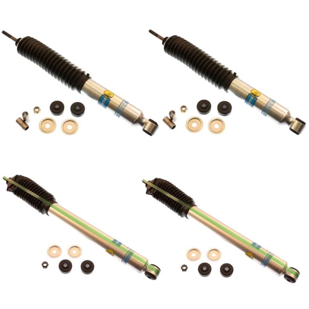 Bilstein 5100 4″ Front & 0-2" Rear Lift Shocks 97-'03 Ford F-150 4WD