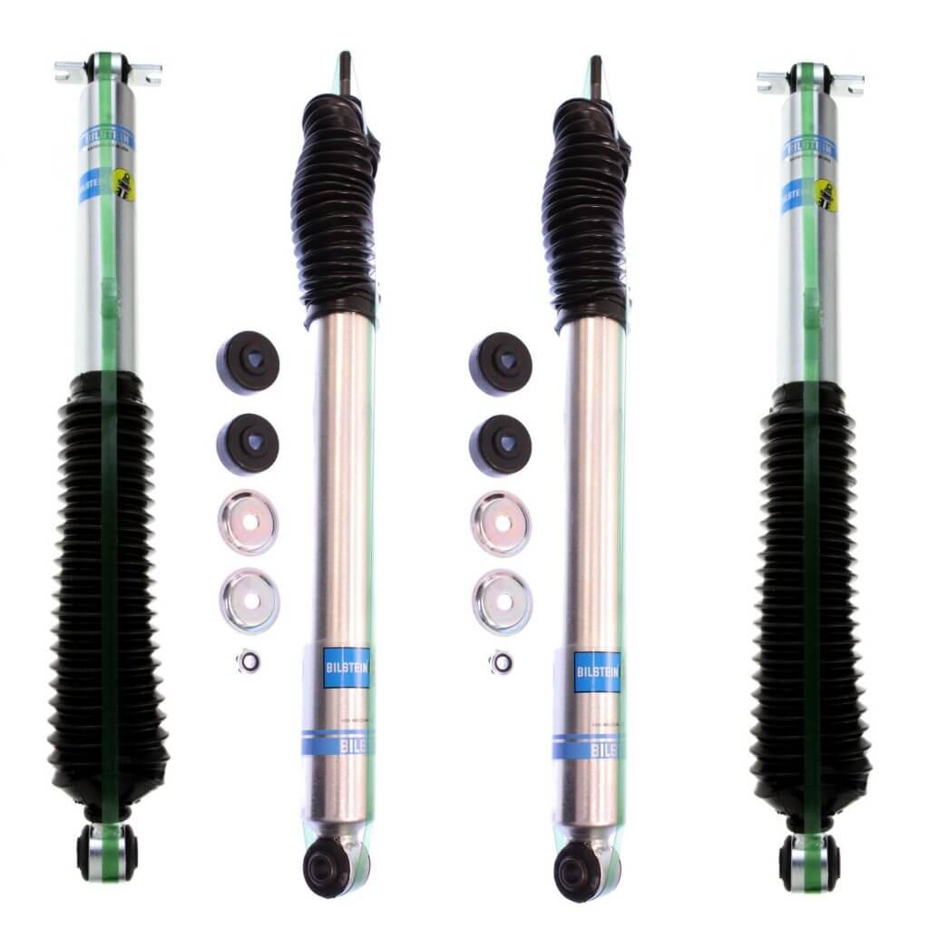 Bilstein 5100 3.5-5" Front & 4" Rear Lift Shocks 07-'17 JEEP Wrangler JK 4WD