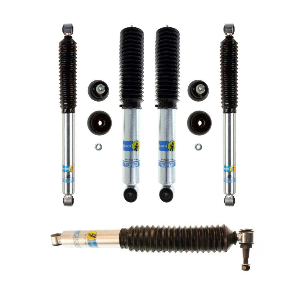 Bilstein 5100 0-2.5 Front and 4600 Rear Lift Shocks +Stabilizer for 03-09 HUMMER H2