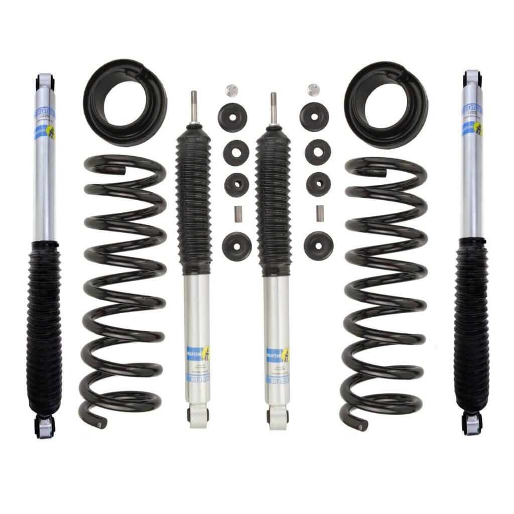 Bilstein 5112 2" Front and 5100 0-1" Rear Lift Shocks 13-'17 RAM 3500 4WD