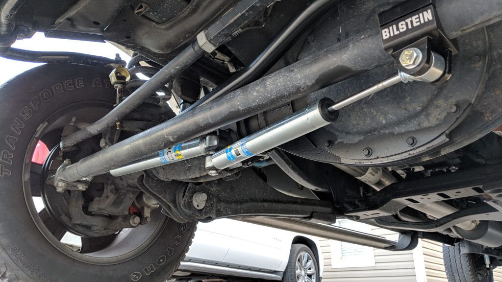 Bilstein dual steering stabilizer installed