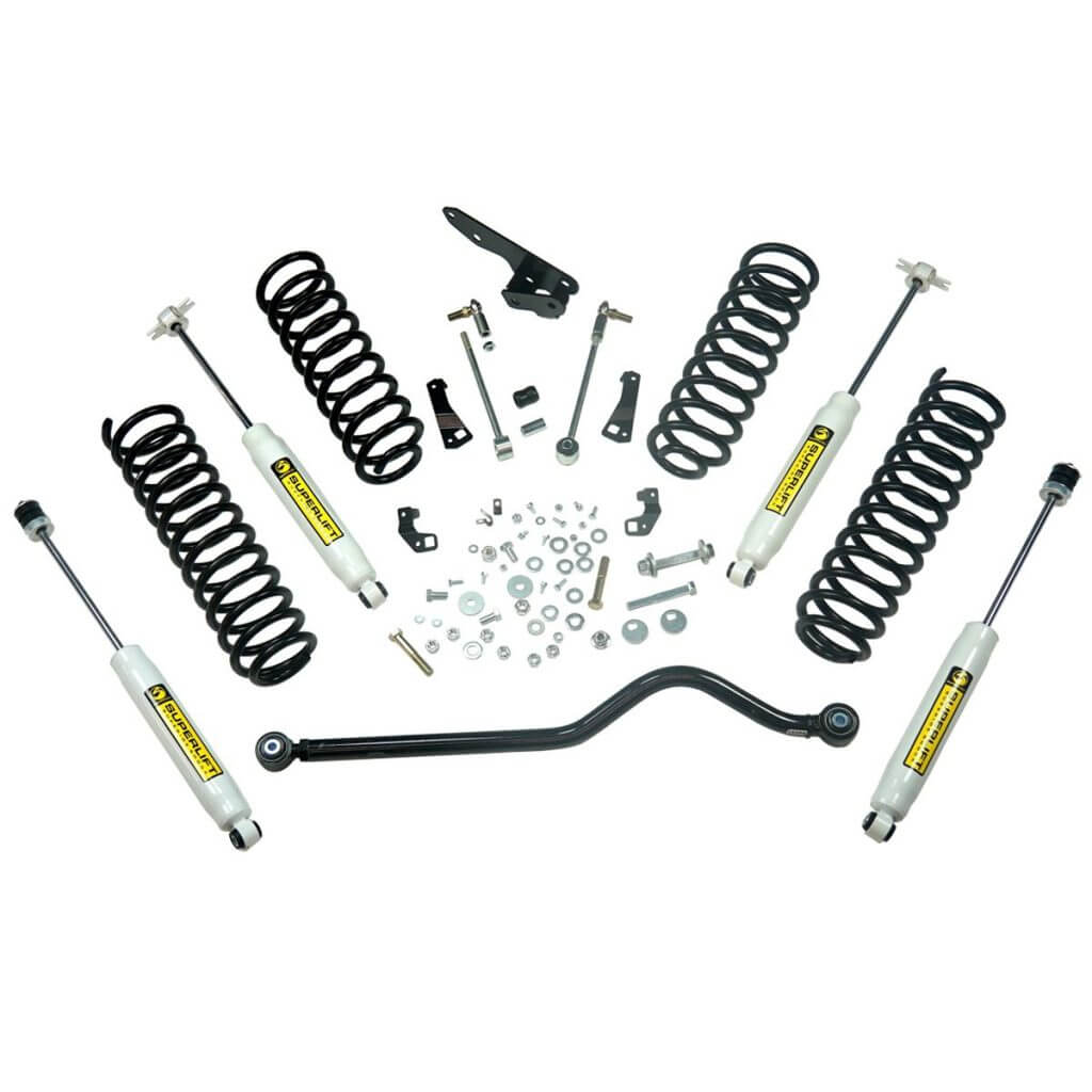 SuperLift 4" Lift Kit For 2007-2018 Jeep Wrangler JK 2 Door - Standard Kit with Superide Shocks