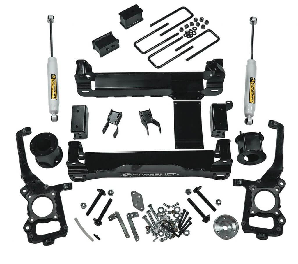 SuperLift 4.5" Lift Kit For 2009-2014 Ford F-150 4WD - with Superide Rear Shocks