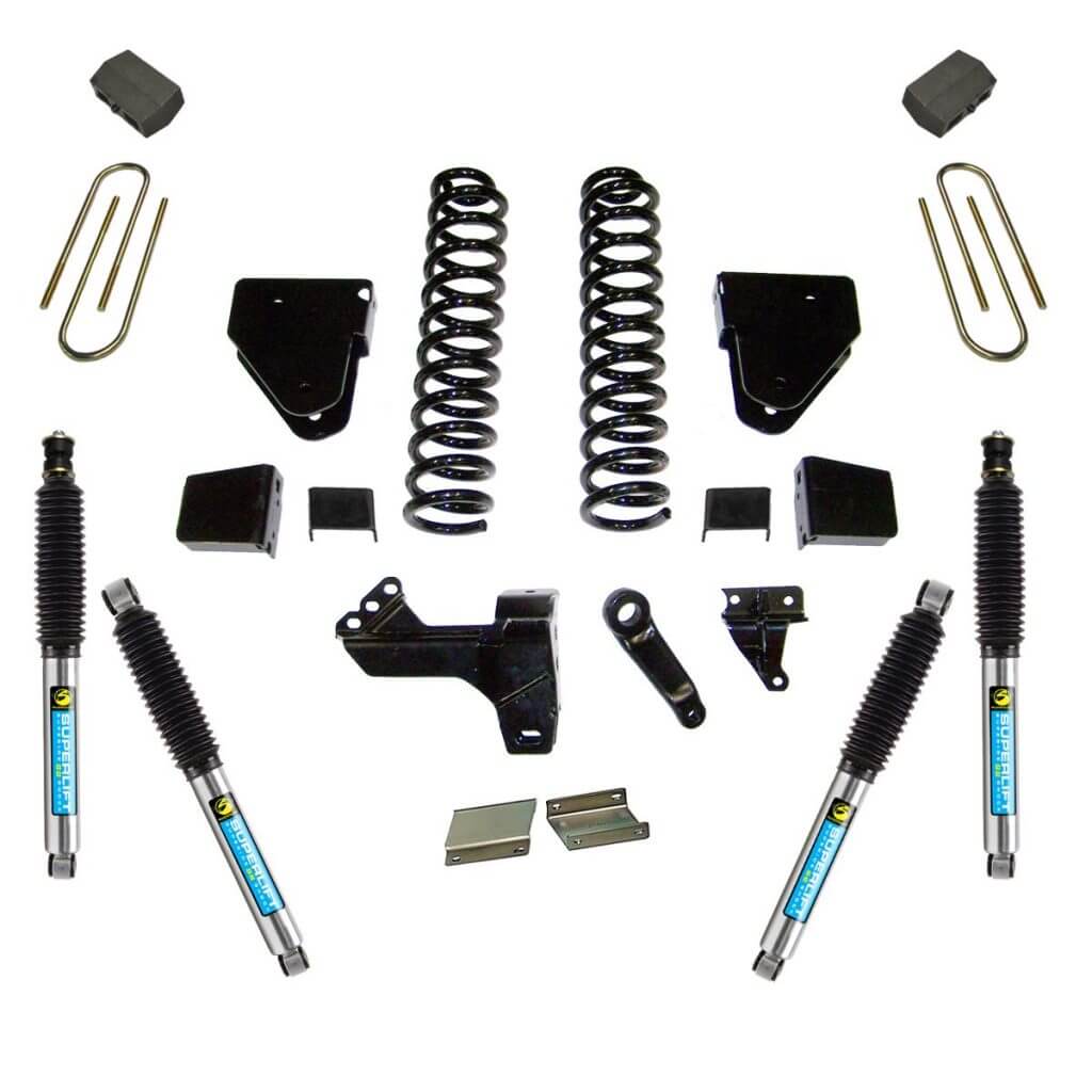 SuperLift 6" Lift Kit For 2011-2016 Ford F-250/F-350 Super Duty 4WD Diesel - with Bilstein Shocks