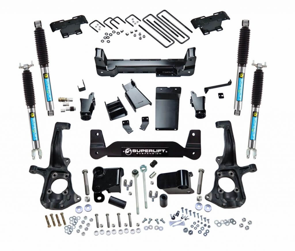 SuperLift 6" Lift Kit For 2011-2018 Chevy Silverado 2500HD/3500 - Knuckle Kit with Bilstein Shocks