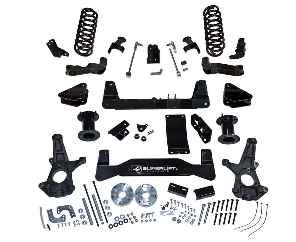 SuperLift 6.5" Lift Kit For 2015-2016 Chevy Tahoe 1500 4WD with OE CAST Steel Control Arms