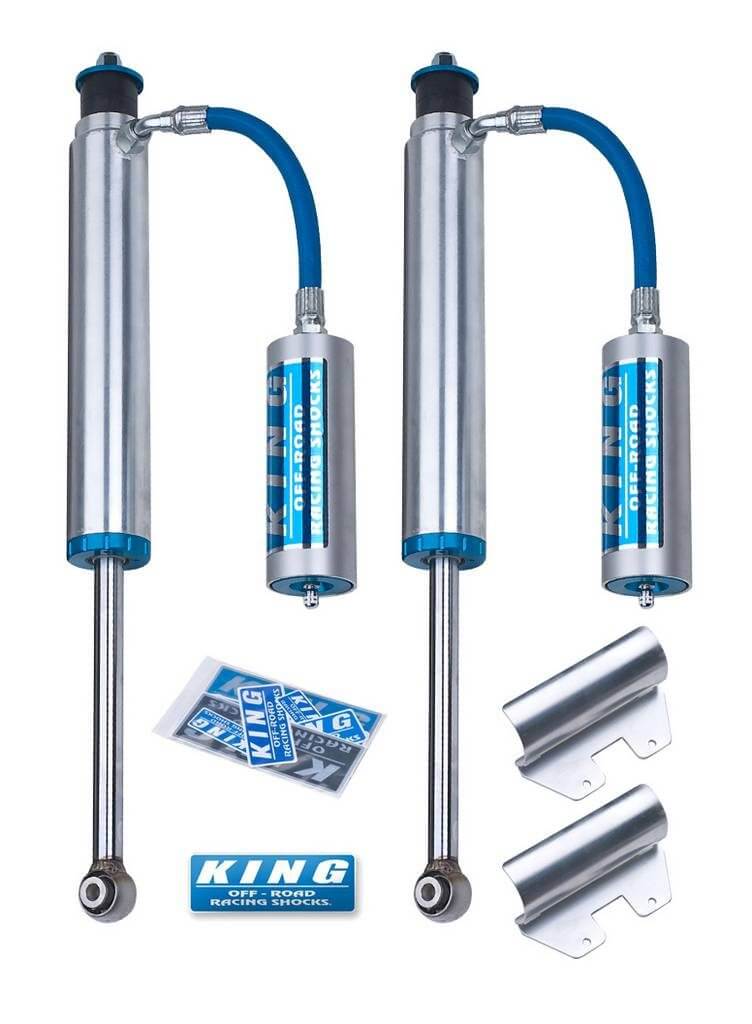 KING 2.5 Performance 0-1" Lift Rear Shocks For 2005-2018 Toyota Tacoma 6-Lug