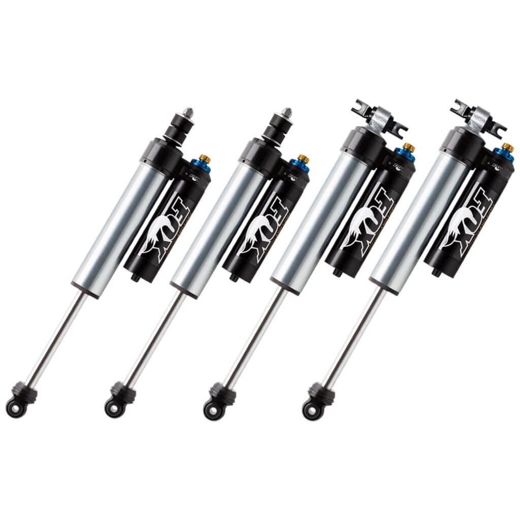 FOX 2.5 Factory Res Adj 2.5-4 Lift Shocks 2010-2017 Jeep Wrangler JK