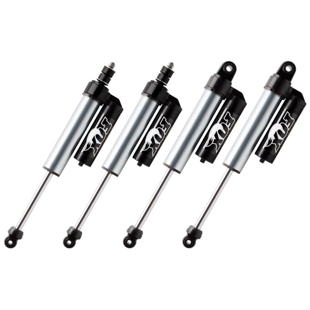 FOX 2.5 Factory Reservoir 4-6 Lift Shocks 2005-2007 Ford F350 4WD