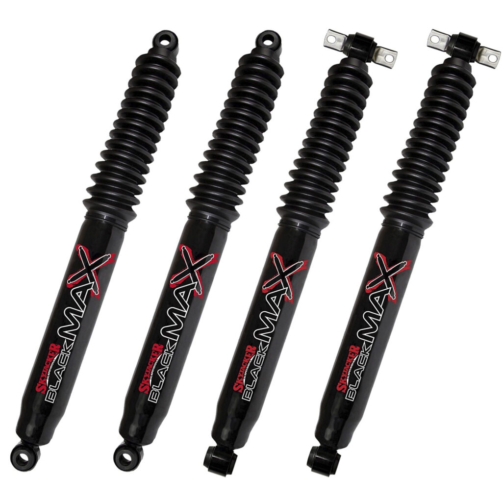 73-87 Chevy/GMC 1500 Pickup 2WD 1.5-3" Fr 3-4" Rear Lift Skyjacker Black MAX Shocks