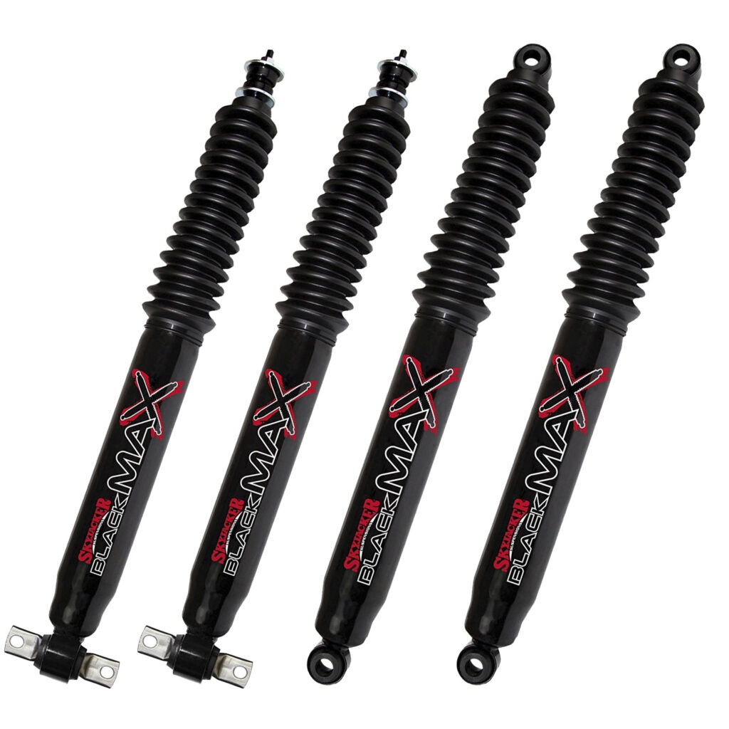 79-82 Dodge Plymouth Arrow 4WD 1-2" Fr 0-2" Rear Lift Skyjacker Black MAX Shocks