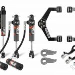 Cognito 3-Inch Elite Leveling Kit with Fox Elite 2.5 Reservoir Shocks for 11-19 Silverado/Sierra 2500/3500