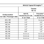 Bilstein 6112 47-309975 - 2005-2015 Tacoma clip settings