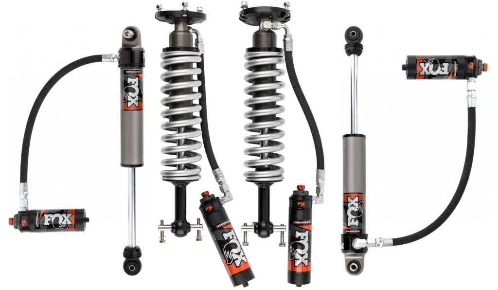 Fox Elite Series 2.5 02" Lift Reserv Coilovers, Rear Adjust Shocks For