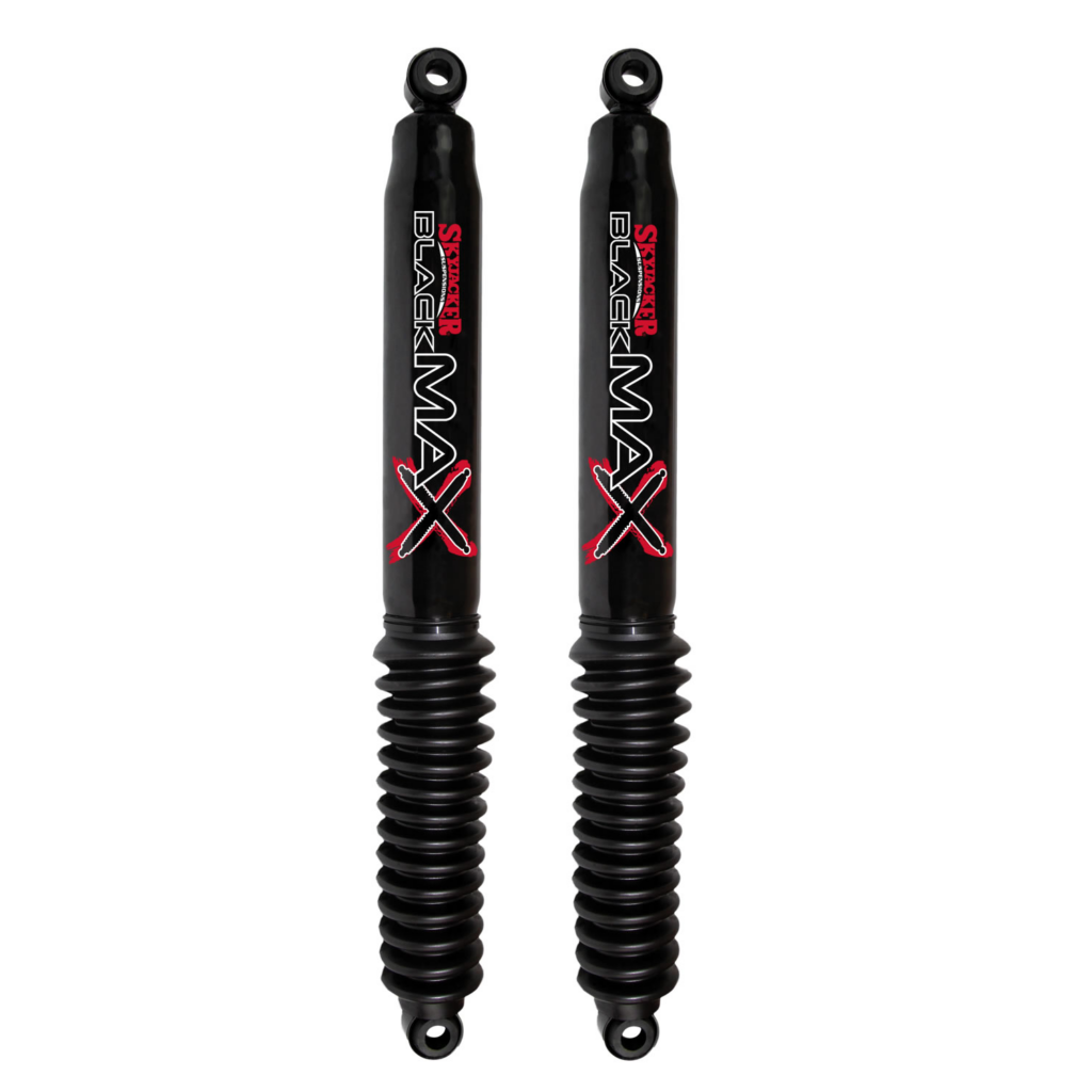 Skyjacker 0-2 Rear Lift Black Max Shocks for 1986-1989 Toyota LC FJ60 4WD