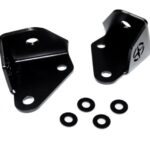 Jeep JK A Pillar Light Mount 07-18 Wrangler JK Black Powdercoat Pair EVO Manufacturing