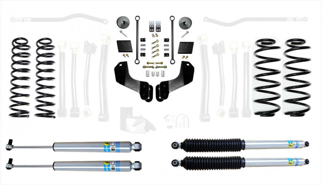 Jeep Wrangler JL 2.5 Inch Enforcer Overland Lift Stage 1 with Bilstein Shocks EVO Manufacturing