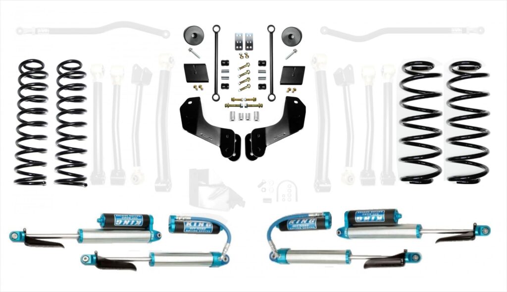 Jeep Wrangler JL 2.5 Inch Enforcer Overland Lift Stage 1 with EVO SPEC King 2.5 Inch Shocks EVO Manufacturing