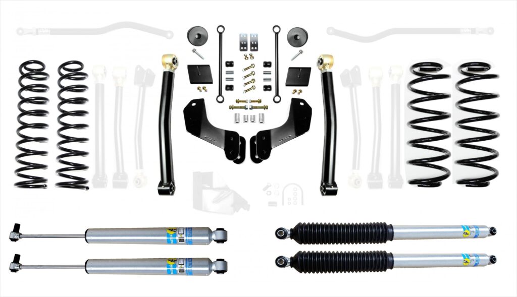 Jeep Wrangler JL 2.5 Inch Enforcer Overland Lift Stage 2 with Bilstein Shocks EVO Manufacturing