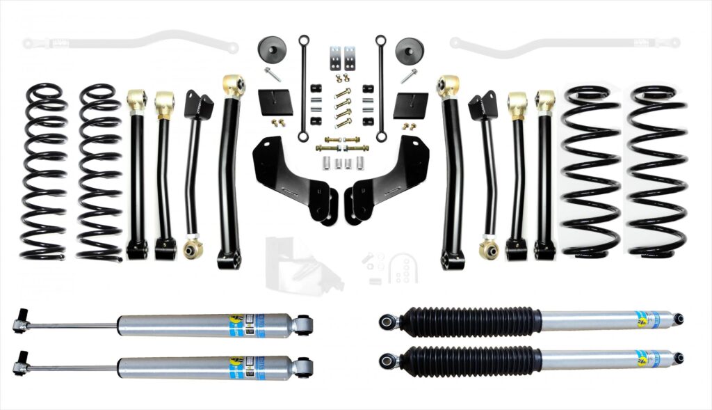 Jeep Wrangler JL 2.5 Inch Enforcer Overland Lift Stage 4 with Bilstein Shocks EVO Manufacturing