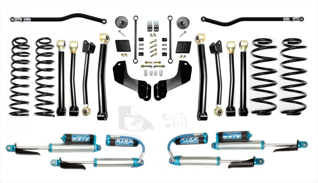 Jeep Wrangler JL 2.5 Inch Diesel Enforcer Overland Lift Stage 4 Plus with EVO SPEC King 2.5 Inch Shocks EVO Manufacturing