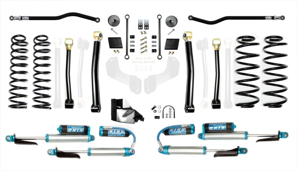 Jeep Wrangler JL 3.5 Inch Enforcer Lift Stage 3 Plus w/ EVO SPEC King 2.5 Inch Shocks with Adjusters EVO Manufacturing