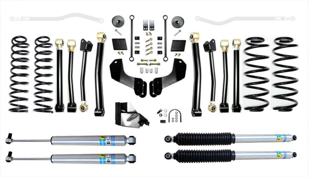 Jeep Wrangler JLU 2.5 Inch Heavy Duty High Clearance Long Arm w/ Bilstein Shocks EVO Manufacturing