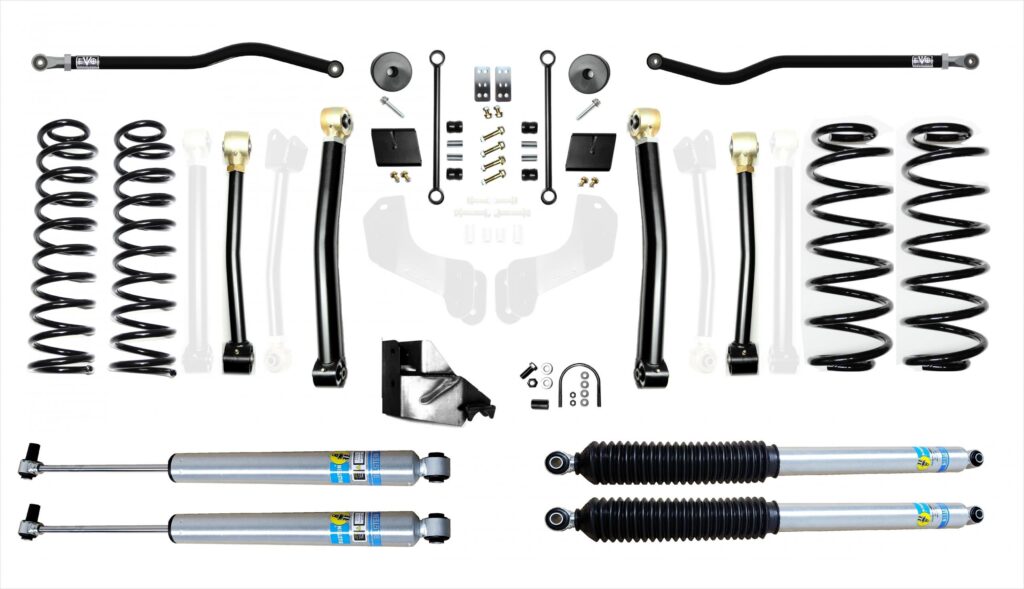 Jeep Wrangler JL 4.5 Inch Heavy Duty Enforcer Lift Stage 3 Plus w/ Bilstein Shocks EVO Manufacturing