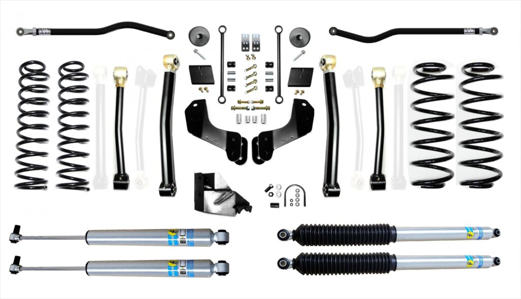 Jeep Wrangler JL Diesel 4.5 Inch Enforcer Overland Lift Stage 3 Plus with Bilstein Shocks EVO Manufacturing