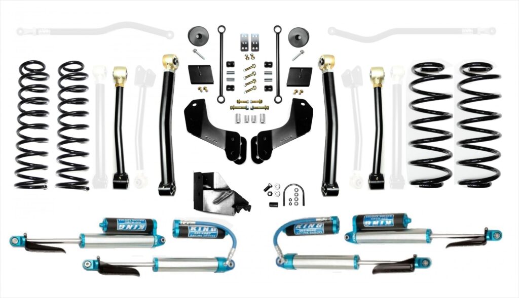 Jeep Wrangler JL 4.5 Inch Heavy Duty Enforcer Overland Lift Stage 3 with EVO SPEC KING 2.5 Inch Shocks EVO Manufacturing