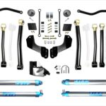 Jeep Wrangler JLU 4.5 Inch Heavy Duty High Clearance Plus Long Arm Suspension System with EVO SPEC King 2.0 Inch Shocks EVO Manufacturing