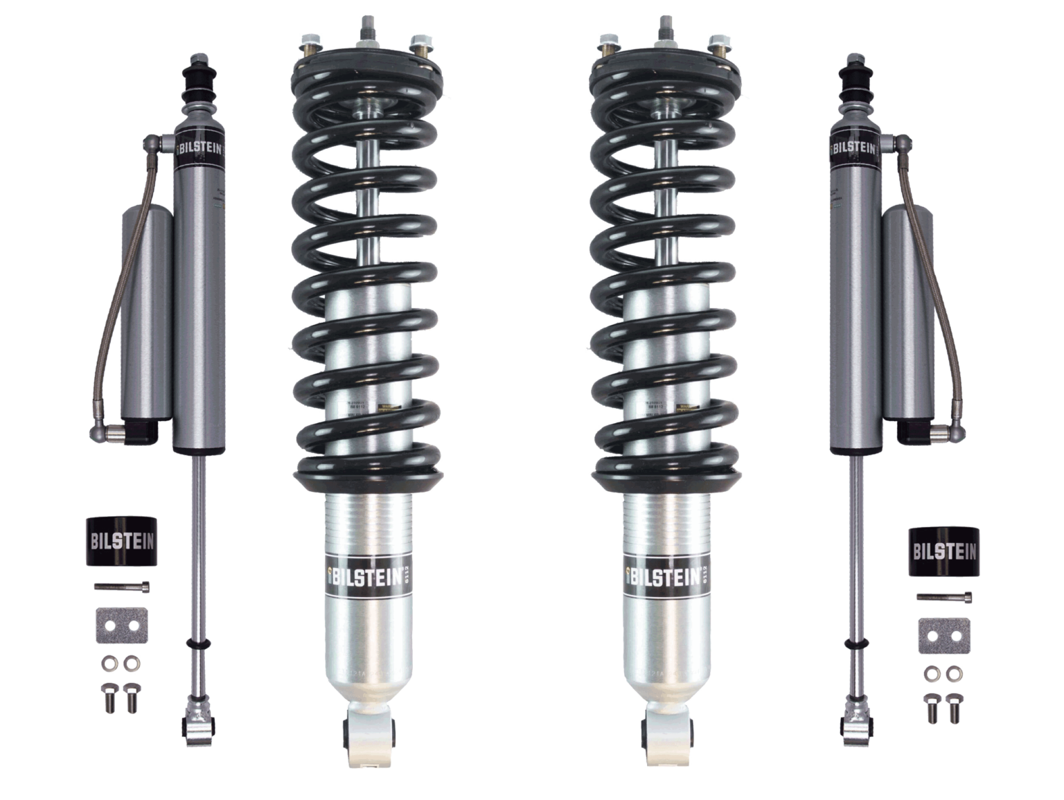 Bilstein 6112 0-3.5" Front Assembled Coilovers, 5160 0-2" Rear Lift ...