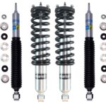 Bilstein 6112 Assembled 2.1-3.1" Medium Duty Coilovers with rear 5100 Shocks for 2007-2009 Toyota FJ Cruiser 4WD (150-200lb)