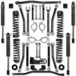 Rock Krawler JKU 2.5 Inch X Factor Lift Kit w/ Stg 1 Shocks 07-18 Wrangler 4 Dr - JK25XF-4S1