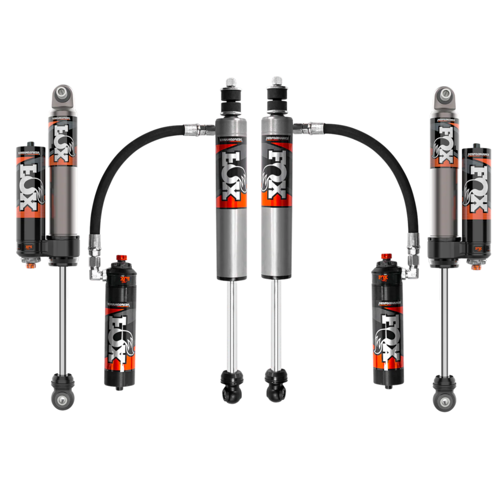 Fox 2.5 Perf Elite Series 2.5-4 Front and Rear Lift Shocks for 2007-2018 Jeep Wrangler JK 2WD-4WD