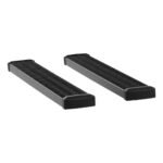 Luverna 7 X 54 Grip Step Black Aluminum Running Boards for 2019-2022 Chevrolet Silverado 1500