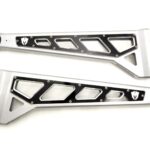 McGaughy's 4-8"" Radius Arm Black Billet Face Plates For 2005-2022 Ford F-350 4wd 51101