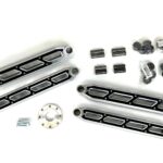 McGaughy's 8-10"" Boxed 4-Link w/Black Billet Face Plates Rear For 2014-2023 Ram 2500 4wd 51211