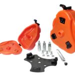 Daystar Can Trail Box Orange W/ Spare Tire Mount For 1946-1975 Jeep CJ Cam KJ71035OR