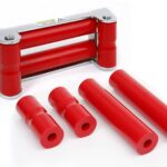 Daystar Roller Fairlead Rope Rollers For Synthetic Winch Rope Red KU70054RE