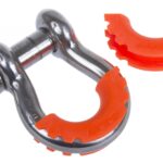 Daystar D-RING / Shackle Isolator Fluorescent Orange Pair KU70056FA