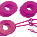 Daystar Florescent Pink D Ring Isolator Washer Locker Kit 2 Locking Washers/6 Non-Locking Washer KU70061FP