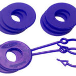 Daystar Purple D Ring Isolator Washer Locker Kit 2 Locking Washers/6 Non-Locking Washer KU70061PR