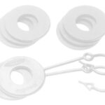 Daystar White D Ring Isolator Washer Locker Kit 2 Locking Washers/6 Non-Locking Washer KU70061WH