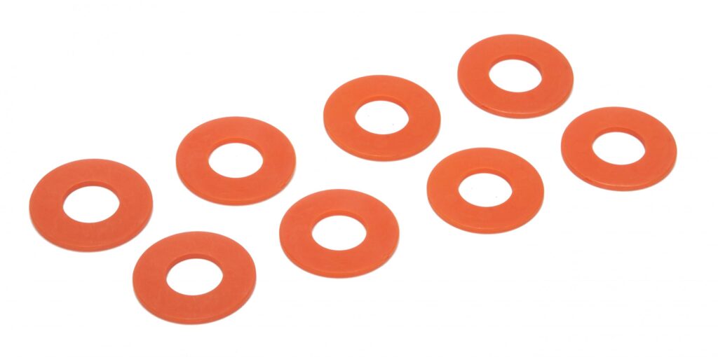 Daystar D-RING / Shackle Washers Set Of 8 Orange KU71074AG