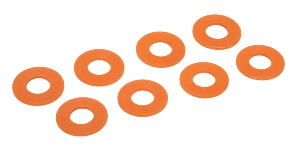 Daystar D-RING / Shackle Washers Set Of 8 Fl. Orange KU71074FA