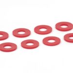 Daystar D-RING / Shackle Washers Set Of 8 Red KU71074RE